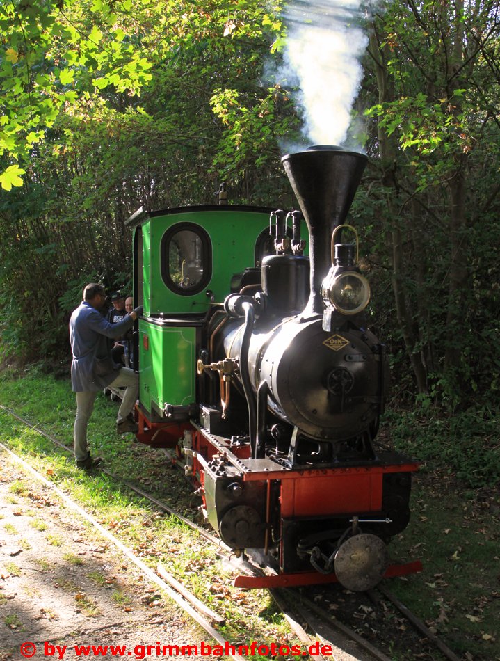 Streckenende Parkplatz Feldbahn Blankenberg