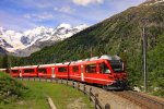 Allegra Triebwagen der Rhätischen Bahn beim Monte Bello Blick.