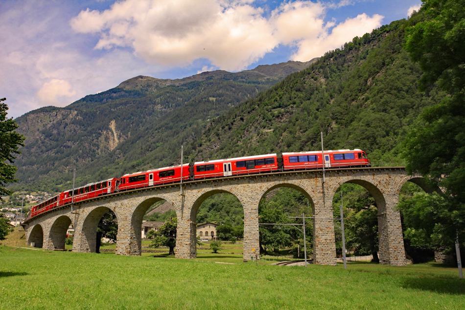 Kehrviadukt Brusio der RhB