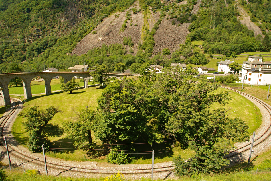Brusio Kreiskehrviadukt