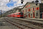 Bahnhof Ospizio Bernina mit Allegra Zug