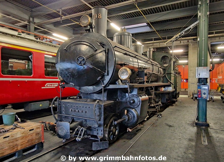 RhB 108 Depot Samedan