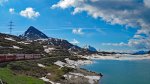 Lago Bianco der Blick aufs Wasser..