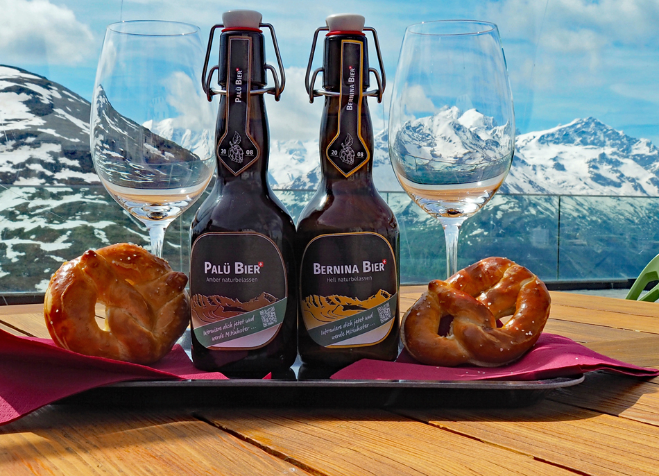 Wie sich doch die Berge im Glas spiegeln