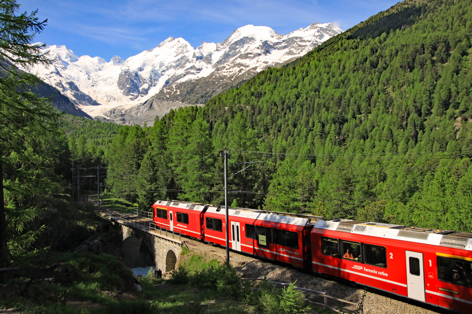 Morteratsch beim Wasserfall