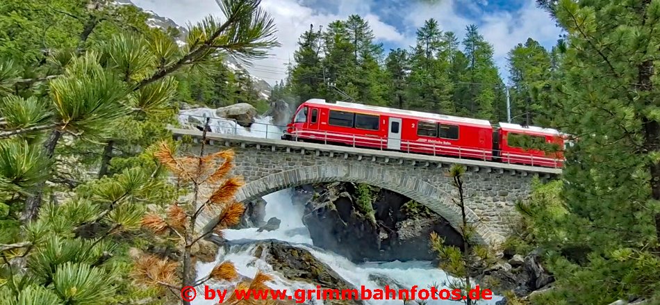 Wasserfall Morteratsch andere Perspektive