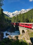 Morgens am Wasserfall von Morteratsch