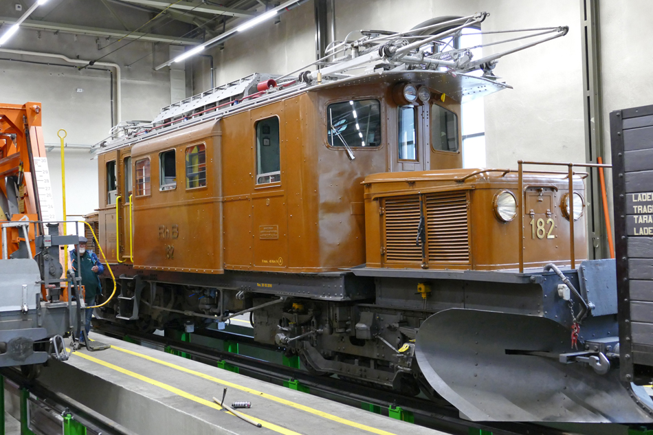 RhB 182, das Bernina Krokodil