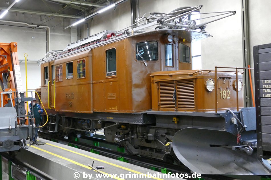 RhB 182, das Bernina Krokodil