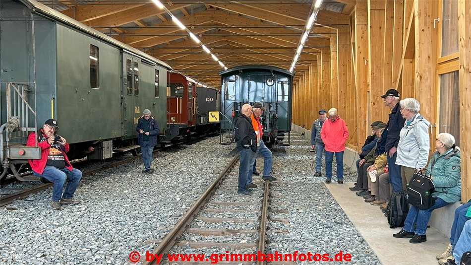 Mit Armin Brüngger in der Wagenhalle