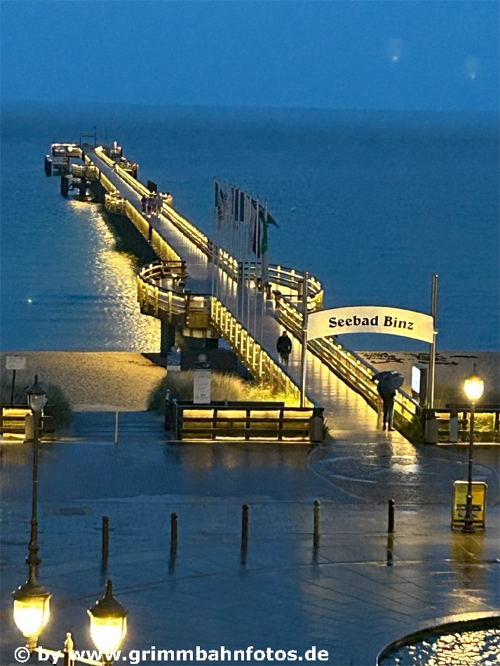 Seebrücke Binz bei Wind und Wetter