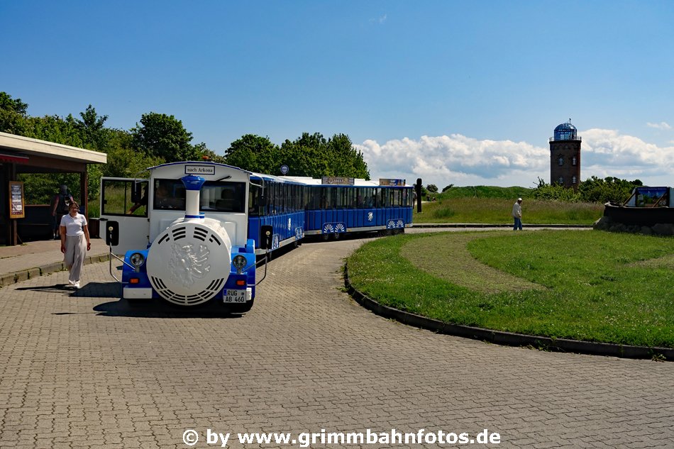 "Gummieisenbahn" am Kap Arkona