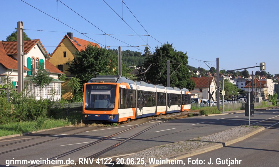 Abschied von RNV 4122 Weinheim