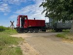 Selfkantbahn Lok 7 auf der Fahrt nach Gillrath