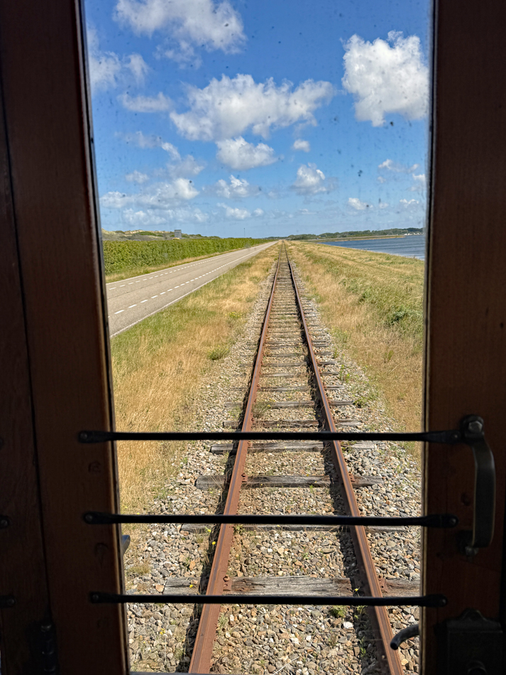 Blick aus dem letzten Wagen - Brouwersdamm