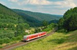 628.4 auf der Odenwaldbahn Eberbach - Erbach