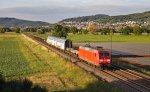 145 011 mit SBB Wagen an der Bergstraße
