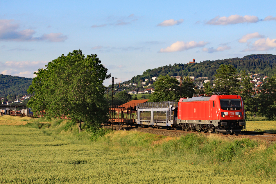 Güterzug mit 187 183 bei Weinheim