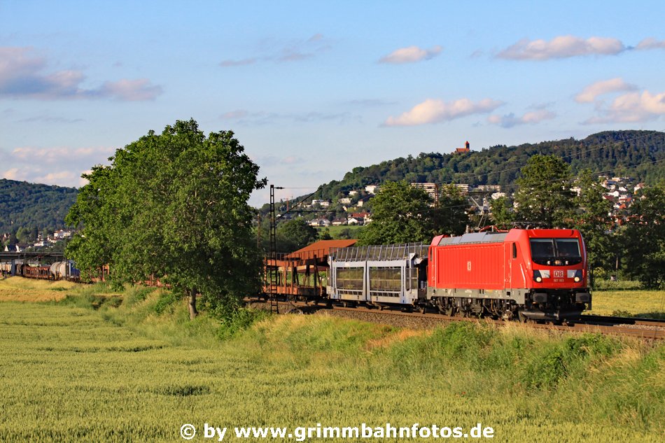 Güterzug mit 187 183 bei Weinheim