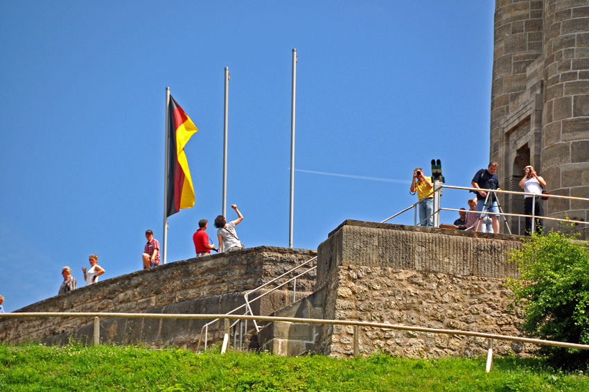 Fotografen am Denkmal