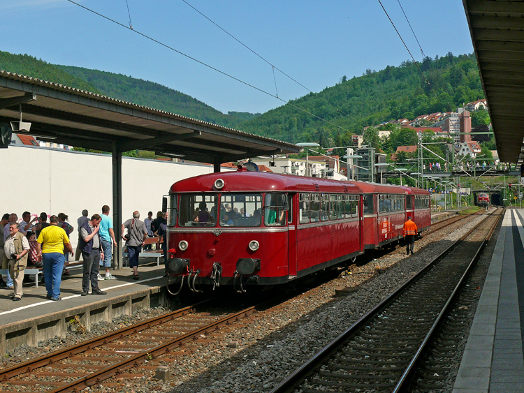 Sonderzug in Eberbach - Umsetzen 218