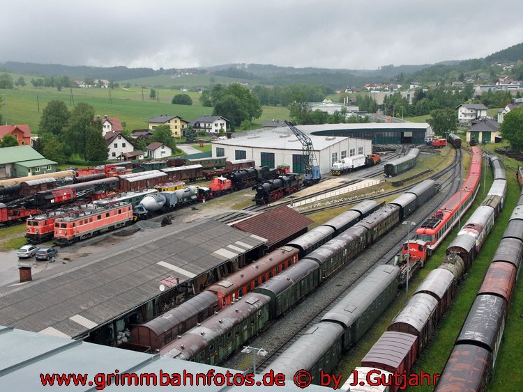 Lokpark Ampflwang "von oben"