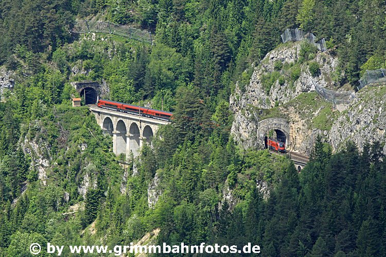 Railjet am  Semmering