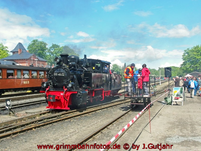 99 4652 mit Draisine Putbus