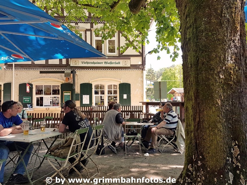 Biergartenpause in Lichtenhain