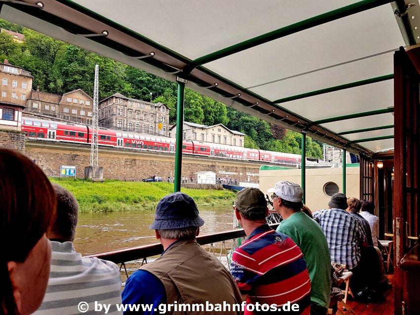 Beobachtungen in Königstein vom Schiff