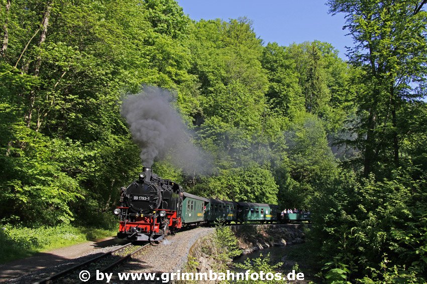 99 1793 dampft durch den  Rabenauer Grund