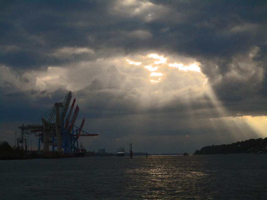 Abendstimmung Hamburger Hafen