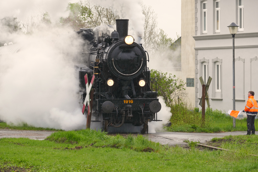 SJ 1916 Scheinanfahrt in Scheggerott