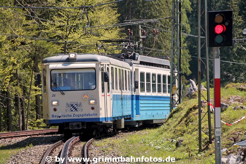 Einfahrt Bahnhof Eibsee