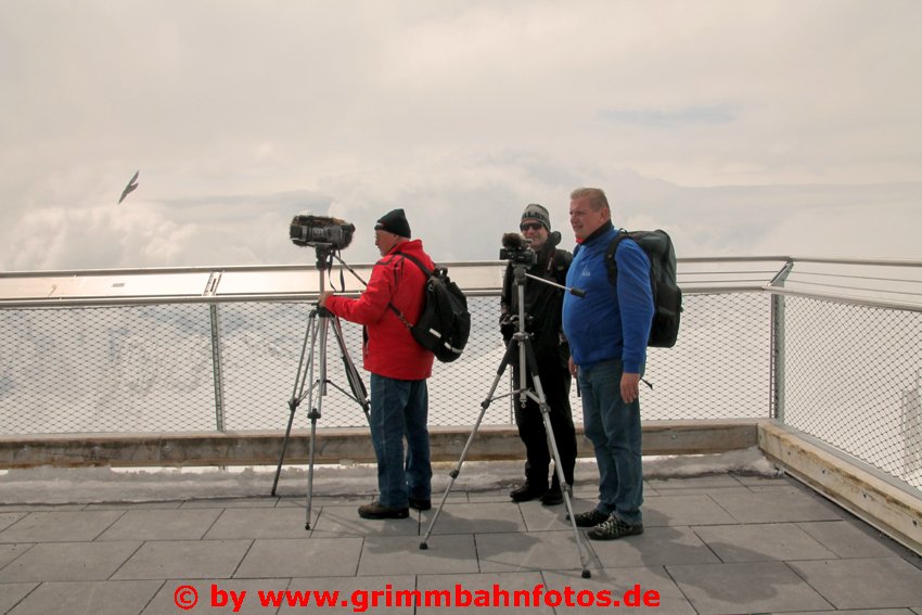 Grimm (Film-) Team in luftiger Höhe