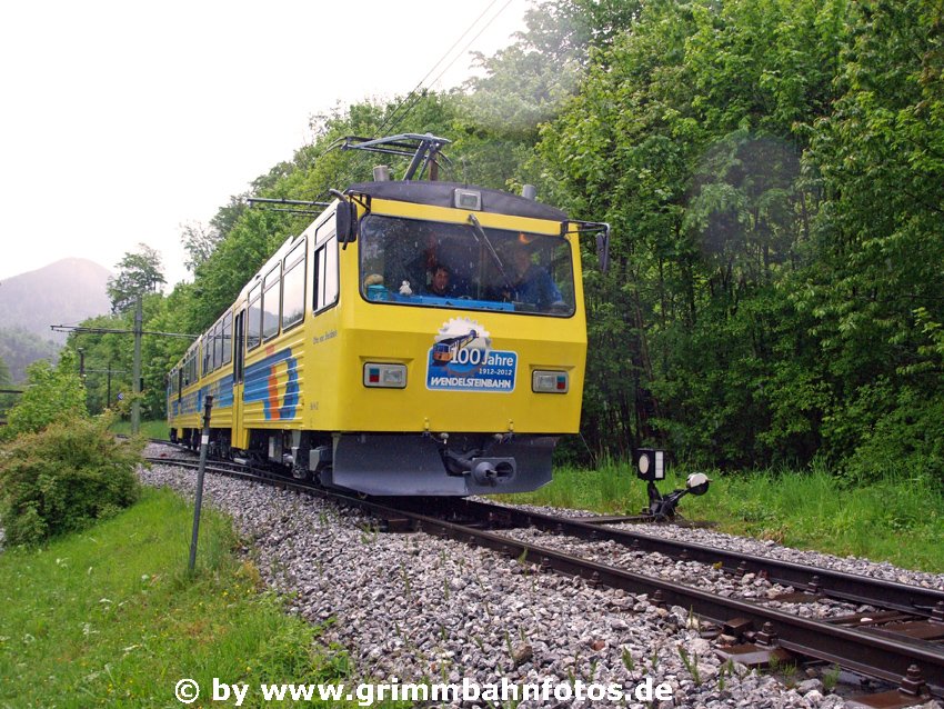 Wendelsteinbahn im Adhäsionsbetrieb