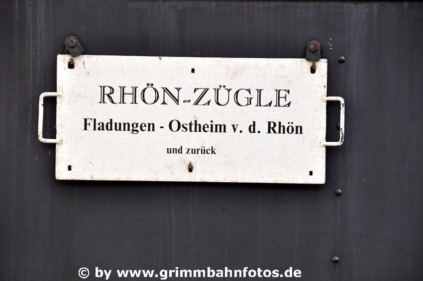 Zugschild Röhn Zügle