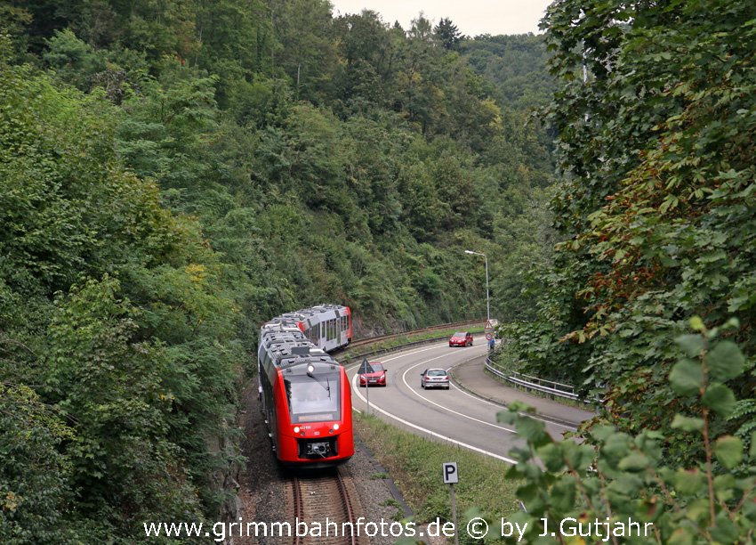 Premierenfahrt Lint 622 526 und 623 505 im Weinheimer Tal