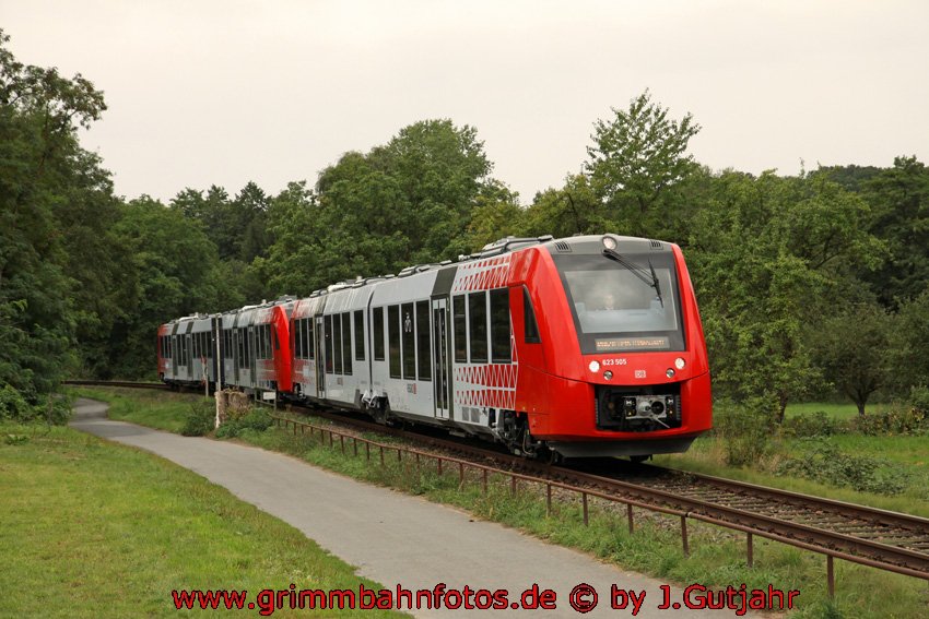 Premierenfahrt mit 623 505 und 622 526 bei Birkenau