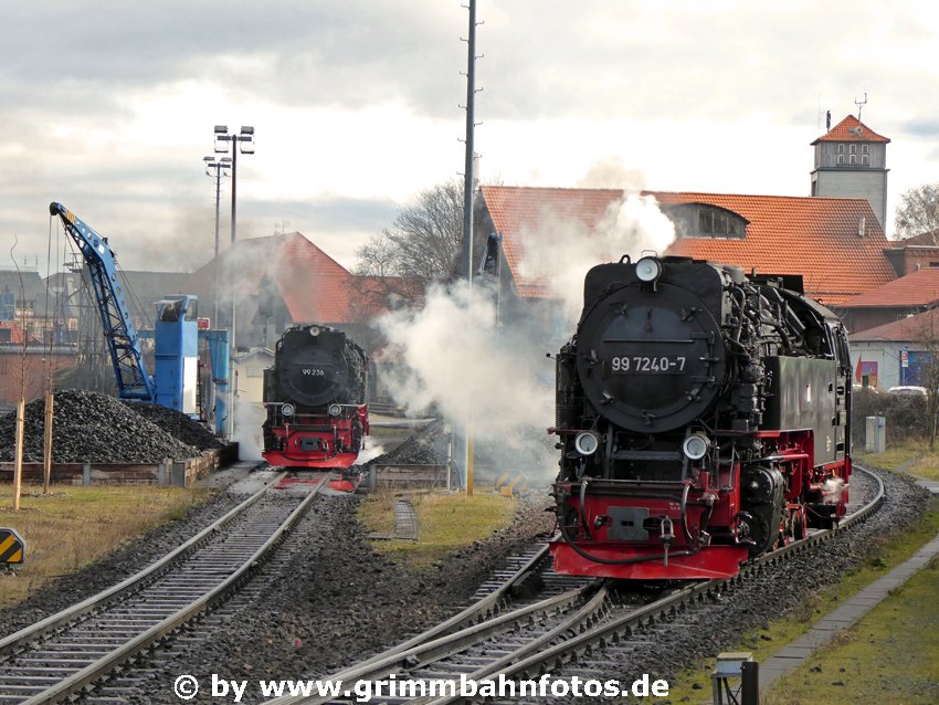 99 7240 und 99 236 in Wernigerode