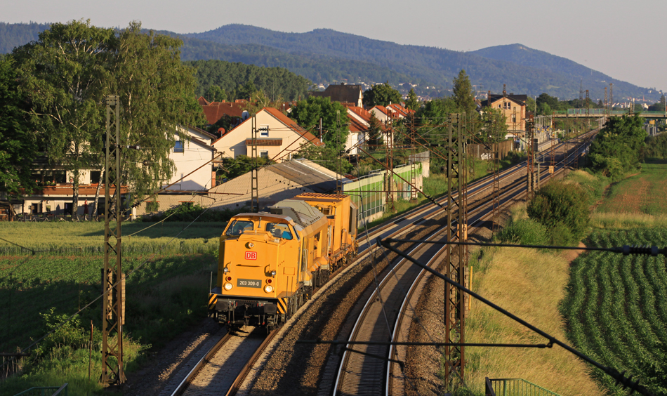 203 309 DB Bauzug bei Laudenbach