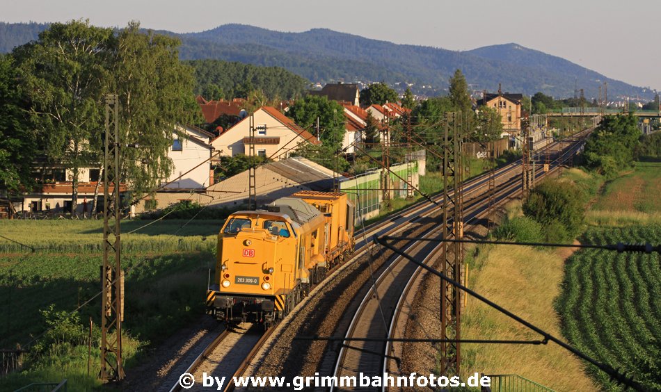 203 309 DB Bauzug bei Laudenbach