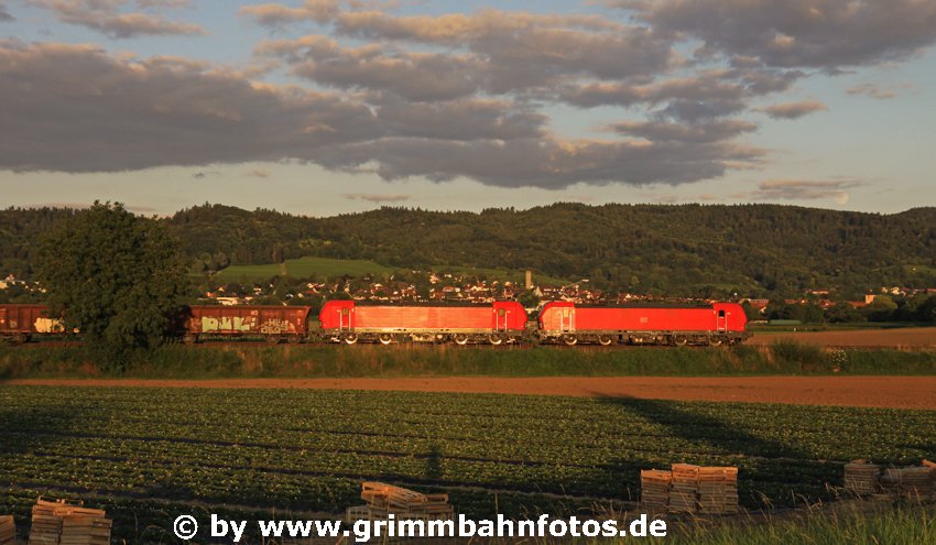 DB Vectron Doppel bei Hirschberg Großsachsen