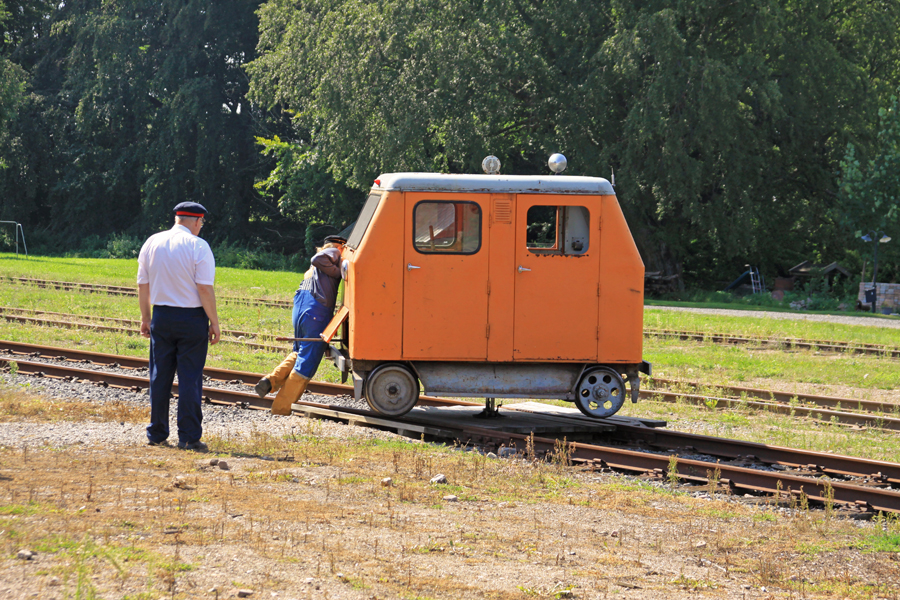 Draisine drehen in St. Olof