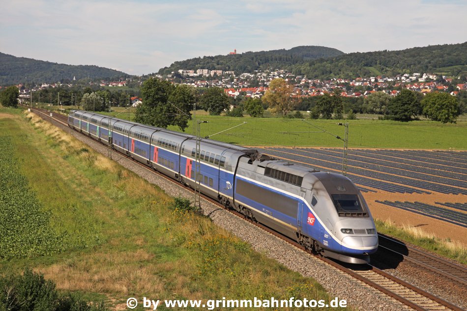 TGV nach Paris bei Großsachsen heddesheim