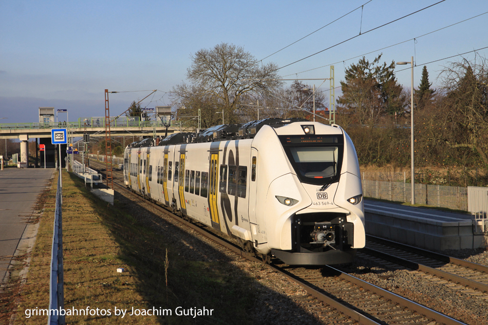 DB Mireo 463 076 Haltepunkt Weinheim-Sulzbach