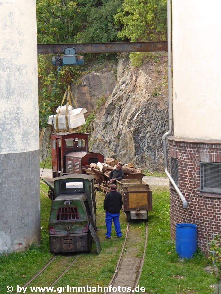 Papiertransport Feldbahn Blankenberg