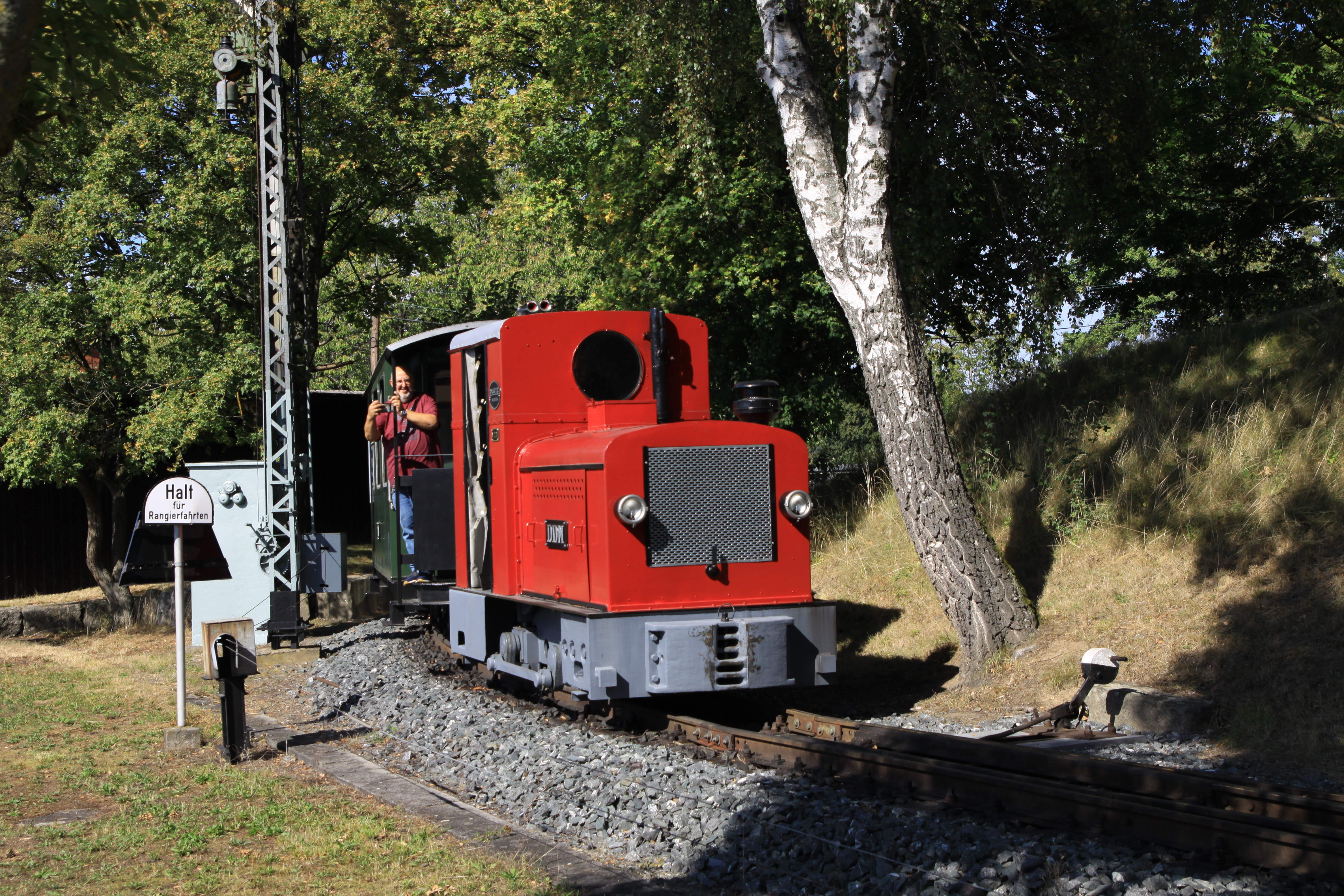 Mit der Feldbahn durchs Museumsgelände