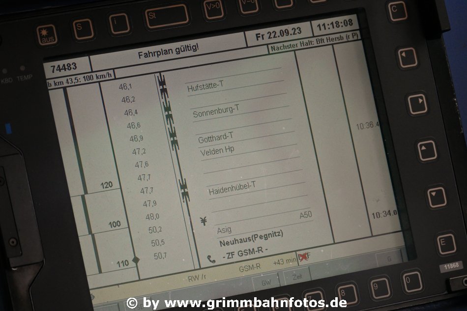 Fahrplan für die "Tunnelstrecke"