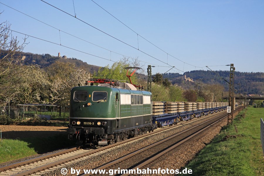 151 016 Bayern Bahn bei Weinheim